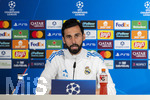 06.04.2026,  Fussball UEFA Championsleague 2025/2026: Vor dem Viertelfinale, Real Madrid - FC Bayern München, Am Vortag des Spieles Pressekonferenz von Real Madrid im Estadio Bernabeu in Madrid (Spanien),  Trainer Alvaro Arbeloa (Real Madrid) bei der PK vor den Journalisten.
  
