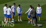 06.04.2026,  Fussball UEFA Championsleague 2025/2026: Vor dem Viertelfinale, Real Madrid - FC Bayern München, Am Vortag des Spieles Trainingsession Real Madrid in Madrid (Spanien), Gonzalo Garcia (Real Madrid), Fran Garcia (Real Madrid), Brahim Diaz (Real Madrid) 
