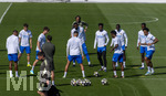 06.04.2026,  Fussball UEFA Championsleague 2025/2026: Vor dem Viertelfinale, Real Madrid - FC Bayern München, Am Vortag des Spieles Trainingsession Real Madrid in Madrid (Spanien), Antonio Rüdiger (Real Madrid), Aurelien Tchouameni (Real Madrid) , Ferland Mendy (Real Madrid), Eduardo Camavinga (Real Madrid), Eder Militao (Real Madrid) 
