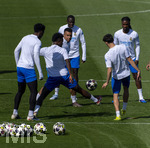 06.04.2026,  Fussball UEFA Championsleague 2025/2026: Vor dem Viertelfinale, Real Madrid - FC Bayern München, Am Vortag des Spieles Trainingsession Real Madrid in Madrid (Spanien), Vinicius Junior (Real Madrid), Kylian Mbappe (Real Madrid), Ferland Mendy (Real Madrid), Eduardo Camavinga (Real Madrid) 
