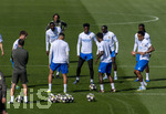 06.04.2026,  Fussball UEFA Championsleague 2025/2026: Vor dem Viertelfinale, Real Madrid - FC Bayern München, Am Vortag des Spieles Trainingsession Real Madrid in Madrid (Spanien), Antonio Rüdiger (Real Madrid), Aurelien Tchouameni (Real Madrid) , Ferland Mendy (Real Madrid), Eder Militao (Real Madrid) 
