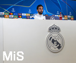 06.04.2026,  Fussball UEFA Championsleague 2025/2026: Vor dem Viertelfinale, Real Madrid - FC Bayern München, Am Vortag des Spieles die Pressekonferenz von Real Madrid in Madrid (Spanien),  Trainer Alvaro Arbeloa (Real Madrid) 
  
