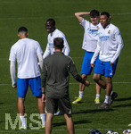 06.04.2026,  Fussball UEFA Championsleague 2025/2026: Vor dem Viertelfinale, Real Madrid - FC Bayern München, Am Vortag des Spieles Trainingsession Real Madrid in Madrid (Spanien), Ferland Mendy (Real Madrid), Kylian Mbappe (Real Madrid) 
 