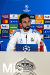 06.04.2026,  Fussball UEFA Championsleague 2025/2026: Vor dem Viertelfinale, Real Madrid - FC Bayern München, Am Vortag des Spieles die Pressekonferenz von Real Madrid in Madrid (Spanien),  Trainer Alvaro Arbeloa (Real Madrid) 
  
