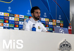 06.04.2026,  Fussball UEFA Championsleague 2025/2026: Vor dem Viertelfinale, Real Madrid - FC Bayern München, Am Vortag des Spieles die Pressekonferenz von Real Madrid in Madrid (Spanien),  Trainer Alvaro Arbeloa (Real Madrid) 
  
