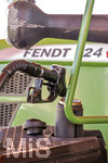 07.04.2026, Landwirtschaft, Bad Wörishofen im Allgäu. Bauern kämpfen mit hohen Diesel-Preisen für ihre Landmaschinen. Hier wird ein Fendt-Traktor beim V-Markt in Bad Wörishofen betankt.
