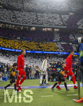 07.04.2026, Fussball UEFA Championsleague 2025/2026: Viertelfinale, Real Madrid - FC Bayern München, im Estadio Bernabeu in Madrid (Spanien),  Harry Kane (FC Bayern München) läuft ein.
  

