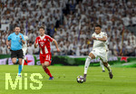 07.04.2026, Fussball UEFA Championsleague 2025/2026: Viertelfinale, Real Madrid - FC Bayern München, im Estadio Bernabeu in Madrid (Spanien),  re: Kylian Mbappe (Real Madrid) li: Joshua Kimmich (FC Bayern München) 
  
