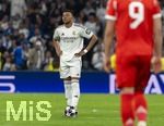 07.04.2026, Fussball UEFA Championsleague 2025/2026: Viertelfinale, Real Madrid - FC Bayern München, im Estadio Bernabeu in Madrid (Spanien),  Jamal Musiala (Bayern München) frustriert.
  
