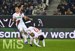 10.04.2026, Fussball 1. Bundesliga 2025/2026, 29.Spieltag, FC Augsburg - TSG 1899 Hoffenheim, in der WWK-Arena Augsburg. Alexis Julian Claude-Maurice (FC Augsburg) ärgert sich , er hat zuvor einen Elfmeter verschossen
 

