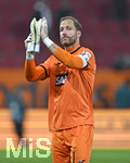 10.04.2026, Fussball 1. Bundesliga 2025/2026, 29.Spieltag, FC Augsburg - TSG 1899 Hoffenheim, in der WWK-Arena Augsburg. Torwart Oliver Baumann (TSG 1899 Hoffenheim) 
 

