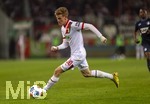 10.04.2026, Fussball 1. Bundesliga 2025/2026, 29.Spieltag, FC Augsburg - TSG 1899 Hoffenheim, in der WWK-Arena Augsburg. Anton Kade (FC Augsburg) am Ball 