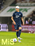 10.04.2026, Fussball 1. Bundesliga 2025/2026, 29.Spieltag, FC Augsburg - TSG 1899 Hoffenheim, in der WWK-Arena Augsburg. Albian Hajdari (TSG 1899 Hoffenheim) mit Kopf-Turban-Verband