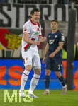 10.04.2026, Fussball 1. Bundesliga 2025/2026, 29.Spieltag, FC Augsburg - TSG 1899 Hoffenheim, in der WWK-Arena Augsburg. Michael Gregoritsch (Augsburg) Torjubel.