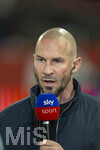 10.04.2026, Fussball 1. Bundesliga 2025/2026, 29.Spieltag, FC Augsburg - TSG 1899 Hoffenheim, in der WWK-Arena Augsburg. Trainer Christian Ilzer (Hoffenheim) beim SKY-Sport Interview.