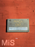 14.04.2026, Madeira, Portugal, Praca CR7, CR7-Strasse in Funchal, Madeiras Superstar Cristiano Ronaldo ist auf Madeira geboren und ihm zuehren wurde eine Strasse dort benannt. Das Schild an der Wand erinnert daran.