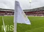 14.04.2026,  WM-Qualifikation Europa, Frauen 2026, 3.Spieltag, Deutschland - Österreich, im Max-Morlock-Stadion Nürnberg, Fahne im Detail
