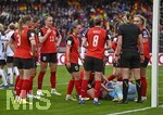 14.04.2026,  WM-Qualifikation Europa, Frauen 2026, 3.Spieltag, Deutschland - Österreich, im Max-Morlock-Stadion Nürnberg, Torhüterin Mariella El Sherif (Österreich) am Boden.