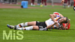 14.04.2026,  WM-Qualifikation Europa, Frauen 2026, 3.Spieltag, Deutschland - Österreich, im Max-Morlock-Stadion Nürnberg, Giulia Gwinn (Deutschland) angeschlagen am Boden