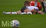 14.04.2026,  WM-Qualifikation Europa, Frauen 2026, 3.Spieltag, Deutschland - Österreich, im Max-Morlock-Stadion Nürnberg, Giulia Gwinn (Deutschland) verletzt