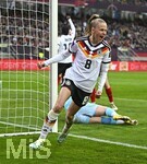 14.04.2026,  WM-Qualifikation Europa, Frauen 2026, 3.Spieltag, Deutschland - Österreich, im Max-Morlock-Stadion Nürnberg, Torjubel Vivien Endmann (Deutschland) 