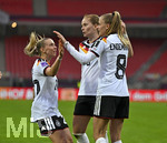 14.04.2026,  WM-Qualifikation Europa, Frauen 2026, 3.Spieltag, Deutschland - Österreich, im Max-Morlock-Stadion Nürnberg, Torjubel um Vivien Endmann (Deutschland)  die Torschützin