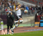 14.04.2026,  WM-Qualifikation Europa, Frauen 2026, 3.Spieltag, Deutschland - Österreich, im Max-Morlock-Stadion Nürnberg, Giulia Gwinn (Deutschland) am Ball 