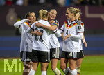 14.04.2026,  WM-Qualifikation Europa, Frauen 2026, 3.Spieltag, Deutschland - Österreich, im Max-Morlock-Stadion Nürnberg, Torjubel Lea Schüller (Deutschland), Janina Minge (Deutschland), Rebecca Knaak (Deutschland) 