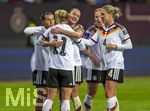 14.04.2026,  WM-Qualifikation Europa, Frauen 2026, 3.Spieltag, Deutschland - Österreich, im Max-Morlock-Stadion Nürnberg, Torjubel Lea Schüller (Deutschland), Janina Minge (Deutschland), Rebecca Knaak (Deutschland) 