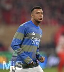 15.04.2026,  Fussball UEFA Championsleague 2025/2026: Viertelfinale Rückspiel,  FC Bayern München - Real Madrid, in der Allianz-Arena München, 
  Kylian Mbappe (Real Madrid) mit Pflaster über dem Auge

