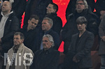 15.04.2026,  Fussball UEFA Championsleague 2025/2026: Viertelfinale Rückspiel,  FC Bayern München - Real Madrid, in der Allianz-Arena München, Oliver Bierhoff, Andi Köpke und Jogi Löw (alle Deutschland) 
  

