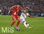 15.04.2026,  Fussball UEFA Championsleague 2025/2026: Viertelfinale Rückspiel,  FC Bayern München - Real Madrid, in der Allianz-Arena München, v.l. Luis Diaz (FC Bayern München) gegen Eder Militao (Real Madrid) 

