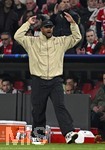 15.04.2026,  Fussball UEFA Championsleague 2025/2026: Viertelfinale Rückspiel,  FC Bayern München - Real Madrid, in der Allianz-Arena München, 
  Trainer Vincent Kompany (FC Bayern München) in Rage

