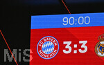 15.04.2026,  Fussball UEFA Championsleague 2025/2026: Viertelfinale Rückspiel,  FC Bayern München - Real Madrid, in der Allianz-Arena München, Nach 90 Minuten stehts 3:3
  


