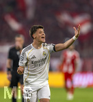 15.04.2026,  Fussball UEFA Championsleague 2025/2026: Viertelfinale Rückspiel,  FC Bayern München - Real Madrid, in der Allianz-Arena München, Arda Güler (Real Madrid) in Rage 