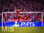15.04.2026,  Fussball UEFA Championsleague 2025/2026: Viertelfinale Rückspiel,  FC Bayern München - Real Madrid, in der Allianz-Arena München, Torjubel Luis Diaz (FC Bayern München), zum 3:3 Ausgleichstreffer.