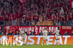 15.04.2026,  Fussball UEFA Championsleague 2025/2026: Viertelfinale Rückspiel,  FC Bayern München - Real Madrid, in der Allianz-Arena München, Fans wüten gegen die jubelnden Madrider Spieler, Arda Güler (Real Madrid), Brahim Diaz (Real Madrid), Vinicius Junior (Real Madrid) 