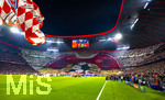 15.04.2026,  Fussball UEFA Championsleague 2025/2026: Viertelfinale Rückspiel,  FC Bayern München - Real Madrid, in der Allianz-Arena München, Fanchoreografie der Südkurve. Alles in unserer Hand.