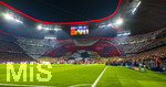 15.04.2026,  Fussball UEFA Championsleague 2025/2026: Viertelfinale Rückspiel,  FC Bayern München - Real Madrid, in der Allianz-Arena München, Fanchoreografie der Südkurve. Alles in unserer Hand.