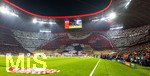15.04.2026,  Fussball UEFA Championsleague 2025/2026: Viertelfinale Rückspiel,  FC Bayern München - Real Madrid, in der Allianz-Arena München, Fanchoreografie der Südkurve. Alles in unserer Hand.