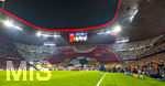 15.04.2026,  Fussball UEFA Championsleague 2025/2026: Viertelfinale Rückspiel,  FC Bayern München - Real Madrid, in der Allianz-Arena München, Fanchoreografie der Südkurve. Alles in unserer Hand.