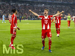 15.04.2026,  Fussball UEFA Championsleague 2025/2026: Viertelfinale Rückspiel,  FC Bayern München - Real Madrid, in der Allianz-Arena München, Schlussjubel nach dem Sieg,  Joshua Kimmich (FC Bayern München), Harry Kane (FC Bayern München) Michael Olise (FC Bayern München)  
