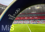 15.04.2026,  Fussball UEFA Championsleague 2025/2026: Viertelfinale Rückspiel,  FC Bayern München - Real Madrid, in der Allianz-Arena München, Das Champions-League-Gate durch das die Mannschaften auf den Platz laufen.