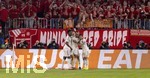 15.04.2026,  Fussball UEFA Championsleague 2025/2026: Viertelfinale Rückspiel,  FC Bayern München - Real Madrid, in der Allianz-Arena München, Wütende Proteste bei den Bayernfans beim Torjubel der Madrider, Arda Güler (Real Madrid), Vinicius Junior (Real Madrid), Kylian Mbappe (Real Madrid), 