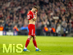 15.04.2026,  Fussball UEFA Championsleague 2025/2026: Viertelfinale Rückspiel,  FC Bayern München - Real Madrid, in der Allianz-Arena München, Aleksandar Pavlovic (Bayern München)  nachdenklich 