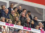 19.04.2026, Fussball Bundesliga 2025/2026, 30.Spieltag, FC Bayern München - VfB Stuttgart, in der Allianz-Arena München, Ehrentribüne, mit: Dieter Hoeness, Ex-Vorstandsvorsitzender Karl-Heinz Rummenigge (FC Bayern München), Ehren-Präsident Uli Hoeneß (FC Bayern München, Hoeness), ROUVEN KASPER (VORSTAND MARKETING UND VERTRIEB, FCB), Sportvorstand Max Eberl (Bayern München), Co-Trainer Benjamin Glück (Nationalmannschaft Deutschland), Trainer Julian Nagelsmann (Nationalmannschaft Deutschland), Antonio Di Salvo (Cheftrainer U21 Deutschland), 