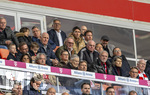 19.04.2026, Fussball Bundesliga 2025/2026, 30.Spieltag, FC Bayern München - VfB Stuttgart, in der Allianz-Arena München, Ehrentribüne, mit: Dieter Hoeness, Ex-Vorstandsvorsitzender Karl-Heinz Rummenigge (FC Bayern München), Ehren-Präsident Uli Hoeneß (FC Bayern München, Hoeness), ROUVEN KASPER (VORSTAND MARKETING UND VERTRIEB, FCB), Sportvorstand Max Eberl (Bayern München), Co-Trainer Benjamin Glück (Nationalmannschaft Deutschland), Trainer Julian Nagelsmann (Nationalmannschaft Deutschland), Antonio Di Salvo (Cheftrainer U21 Deutschland)