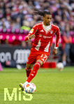 19.04.2026, Fussball Bundesliga 2025/2026, 30.Spieltag, FC Bayern München - VfB Stuttgart, in der Allianz-Arena München, Michael Olise (FC Bayern München) am Ball 