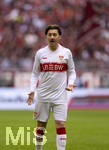 19.04.2026, Fussball Bundesliga 2025/2026, 30.Spieltag, FC Bayern München - VfB Stuttgart, in der Allianz-Arena München, Angelo Stiller (Stuttgart) 