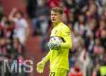 19.04.2026, Fussball Bundesliga 2025/2026, 30.Spieltag, FC Bayern München - VfB Stuttgart, in der Allianz-Arena München, Torwart Alexander Nübel (Stuttgart) 